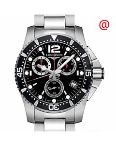 Men's HydroConquest Chronograph Stainless Steel Black Dial Watch