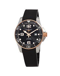 Men's HydroConquest Rubber Black Dial Watch