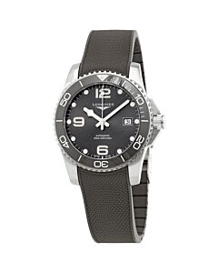 Men's Hydroconquest Rubber Grey Dial Watch