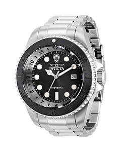Men's Hydromax Stainless Steel Black Dial Watch
