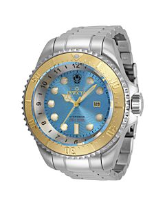 Men's Hydromax Stainless Steel Light Blue Dial Watch
