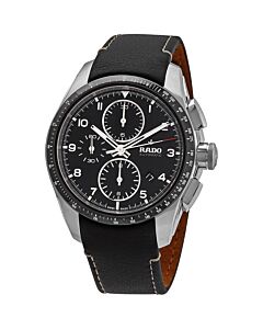 Men's HyperChrome Chronograph Leather Black Dial Watch