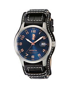 Men's I-Force Leather Blue Dial Watch