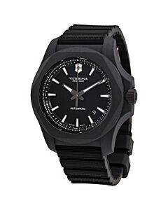 Men's I.N.O.X Carbon Rubber Black Dial Watch