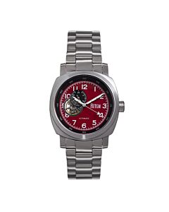Men's Impaler Stainless Steel Red Dial Watch