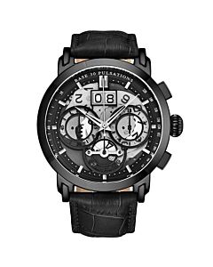 Men's Imperia Chronograph Leather Black Dial Watch