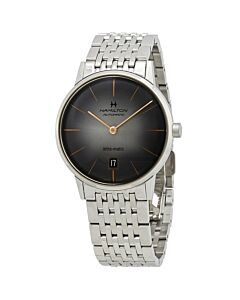 Men's Intra-Matic Stainless Steel Grey Dial Watch