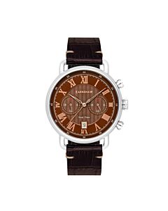 Men's Investigator Leather Brown Dial Watch