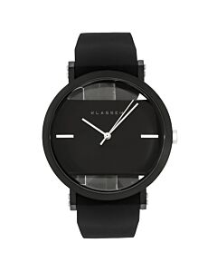 Men's Jane Silicone Black Dial Watch