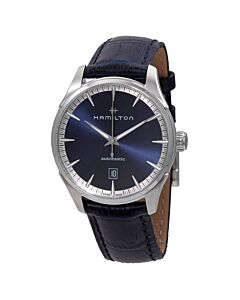 Men's Jazzmaster (Calfskin) Leather Blue Dial Watch