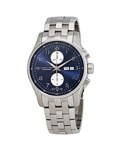 Men's Jazzmaster Chronograph Stainless Steel Blue Dial