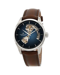 Men's Jazzmaster Leather Blue Dial Watch
