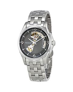 Men's Jazzmaster Stainless Steel Grey (with a Open Heart Display) Dial