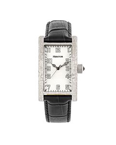 Men's Jefferson Leather White Dial Watch