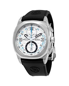 Men's JH9 Chronograph Rubber Silver Dial Watch