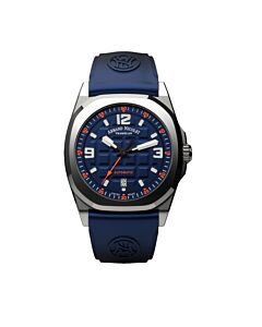 Men's JH9 Datum Leather Dark Blue Dial Watch