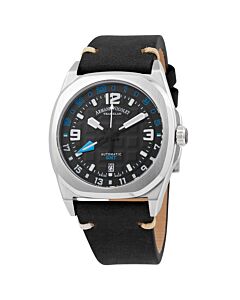 Men's JH9 Leather Black Dial Watch