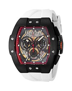 Men's JM Correa Chronograph Silicone Red Dial Watch