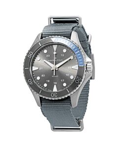 Men's Khaki Navy Scuba Textile Grey Dial Watch