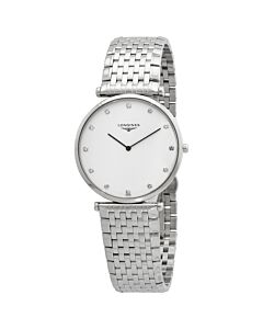 Men's La Grande Classique Stainless Steel White Dial Watch