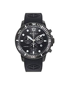 Men's Lagoon Chronograph Silicone Black Dial Watch