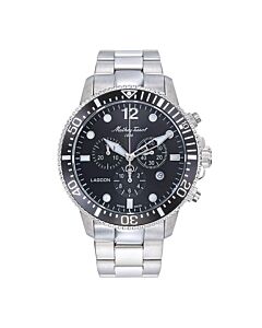 Men's Lagoon Chronograph Stainless Steel Black Dial Watch