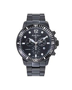 Men's Lagoon Chronograph Stainless Steel Black Dial Watch
