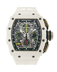 Men's Le Mans Chronograph Rubber Transparent Dial Watch