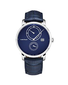 Mens-Le-Régulateur-Leather-Blue-Dial-Watch
