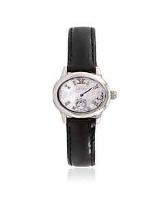 Men's Le Vian Time Leather White Dial Watch
