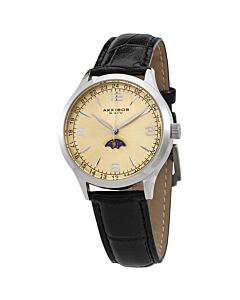 Men's Leather Champagne Dial