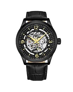 Men's Legacy Leather Black Dial Watch