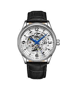 Men's Legacy Leather White Dial Watch