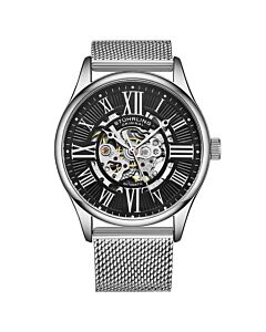Men's Legacy Stainless Steel Black Dial Watch