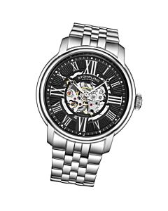 Men's Legacy Stainless Steel Black Dial Watch