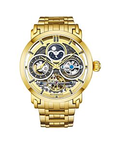Men's Legacy Stainless Steel Gold (Open Heart) Dial Watch