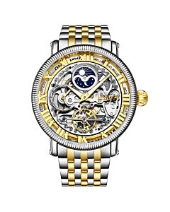 Men's Legacy Stainless Steel Gold (Skeleton) Dial Watch