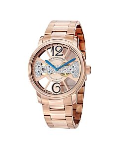 Men's Legacy Stainless Steel Rose Gold-tone Dial Watch