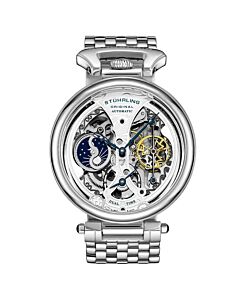 Men's Legacy Stainless Steel Silver (Skeleton) Dial Watch