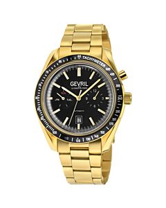 Men's Lenox Stainless Steel Black Dial Watch