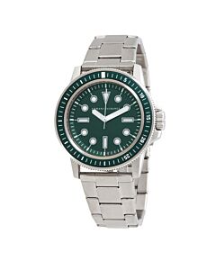 Men's Leonardo Stainless Steel Green Dial Watch
