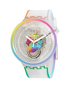 Men's Let's Parade (Rainbow Pride) Silicone Transparent Dial Watch
