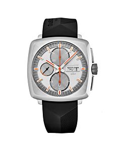Men's Limited E Rubber Silver Dial Watch