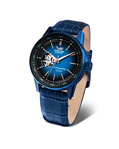 Men's Limousine Leather Blue Dial Watch