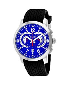 Men's Lombardo Chronograph Rubber Blue Dial Watch