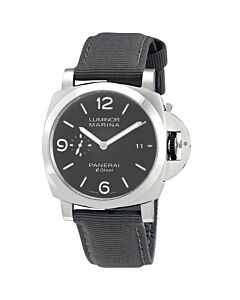 Men's Luminor Marina eSteel Fabric Polished Grey Gradient Dial Watch