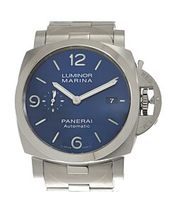 Men's Luminor Marina Stainless Steel Blue Sun-brushed Dial Watch