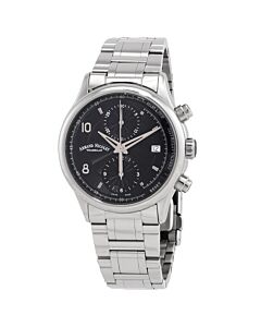 Men's M02-4 Chronograph Stainless Steel Black Dial Watch