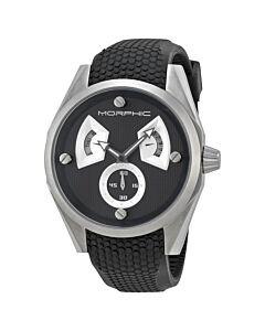 Men's M34 Series Silicone Black Engraved Pattern Dial Dial