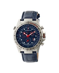 Men's M36 Series Chronograph (Croco-Embossed) Leather Blue Dial Watch